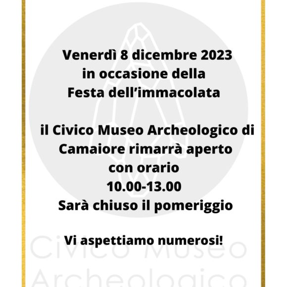 Apertura Museo per la Festa dell’Immacolata