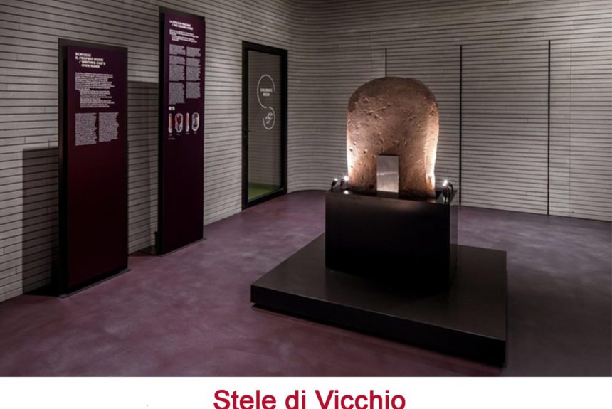 Pillole di storia: la scrittura etrusca e la stele di Vicchio