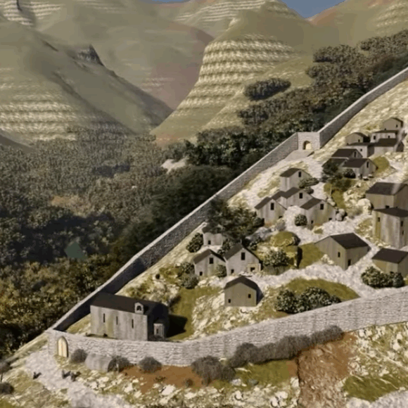 Il castello di Montecastrese 3D
