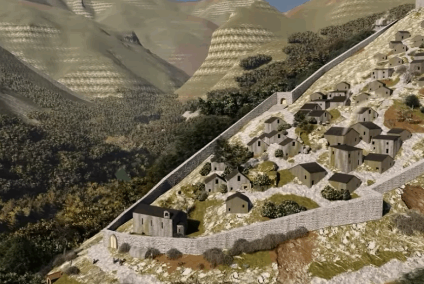 Il castello di Montecastrese 3D