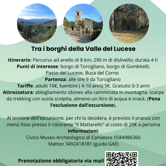 Tra i borghi della Valle del Lucese 15 Marzo 2026