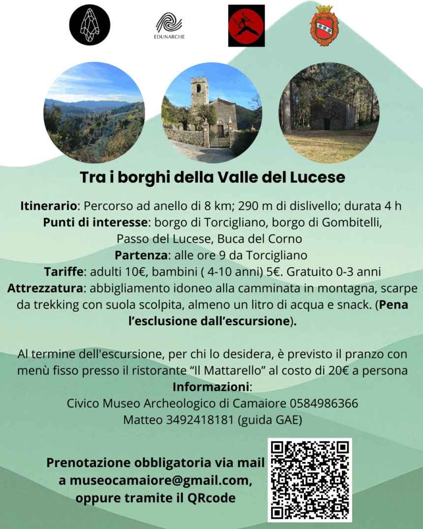 Tra i borghi della Valle del Lucese 15 Marzo 2026