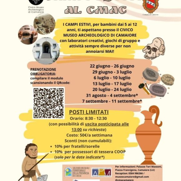Campi Estivi 2026 al CMAC!