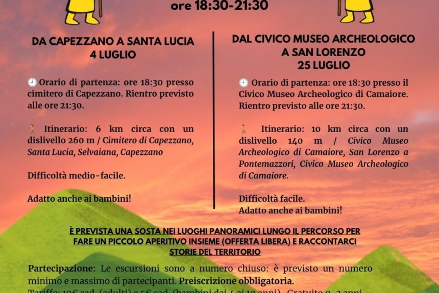 “Aperistorie al crepuscolo sulla Via Francigena (4 e 25 luglio)